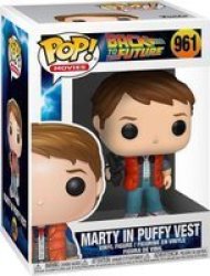 Pop Movies: Back To The Future - Marty In Puffy Vest Vinyl Figure