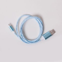 Charging Cable Micro USB LED Blue