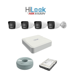 Hilook By Hikvision 2MP Ip Audio Camera Kit - 8CH Nvr With 8 Poe - 4 X 2MP Ip Cameras 30M Ir - 1TB