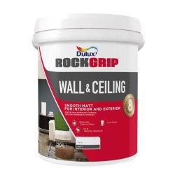 Dulux Interior Paint Colors Rock Grip Wall And Ceiling Cloudycotton 20L