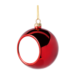 8CM Plastic Christmas Ball Bauble Ornament Red