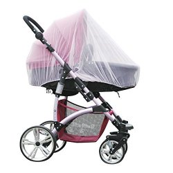 Xcivi Mosquito Net -insect Bug Net For Baby Strollers Infant Carriers Car Seats Cradles White