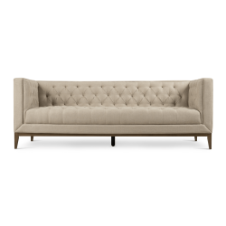 @home Carin 3 Seater Couch Jensen Natural W wood Plinth