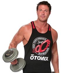 Otomix Men's Performance Bodybuilder Muscle Tank LG Black