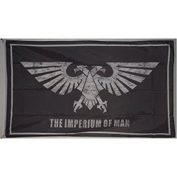 Faylagee-yx The Imperium Of Man Warhammer Galactic Empire Eagle Flag Banner 3"X5