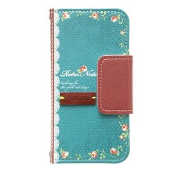 Nippon Positive Agent Product Mr.h IPHONE5S 5 Case Retro Note Green Diary Type M2396I5 Japan Import