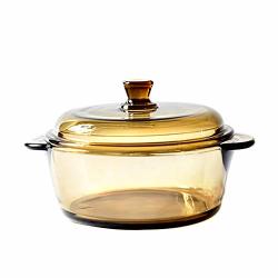 Basics Glass Casserole Dish With Cover Glass Baking Dish Bakeware 1-QUART Heat-resistant Glass Cooking Pot
