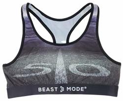 Psd Women's The 50 Beast Mode Sports Bra Grey Medium
