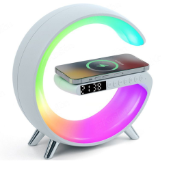Multi-function G-shape Atmosphere Light With Bt-speaker Wireless Charger