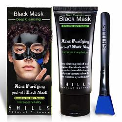 Shills Black Mask Purifying Peel Off Mask Black Mask Charcoal Peel Off Mask Charcoal Mask Black Peel Off Mask 1 Bottle 1.69 Fl. Oz