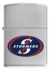 Zippo Lighter-brushed Chrome Stormers