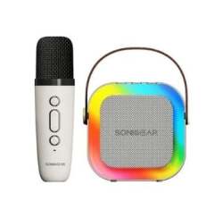 SONICGEAR Iox K200 Portable Bluetooth Speaker With Wireless Microphone - White