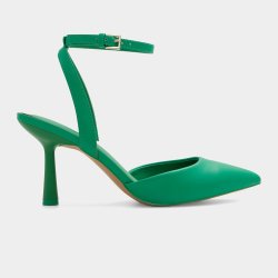 Women&apos S Green Heeled Dress Shoes