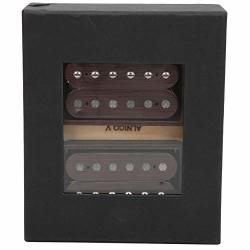 Caredy Guitar Pickup 2PCS Pickup Double Coil Rosewood Bridge Electric Guitar Pickup Acoustic Pickup Active Pickups With Cupronickel Base Electric Guitar Accessories