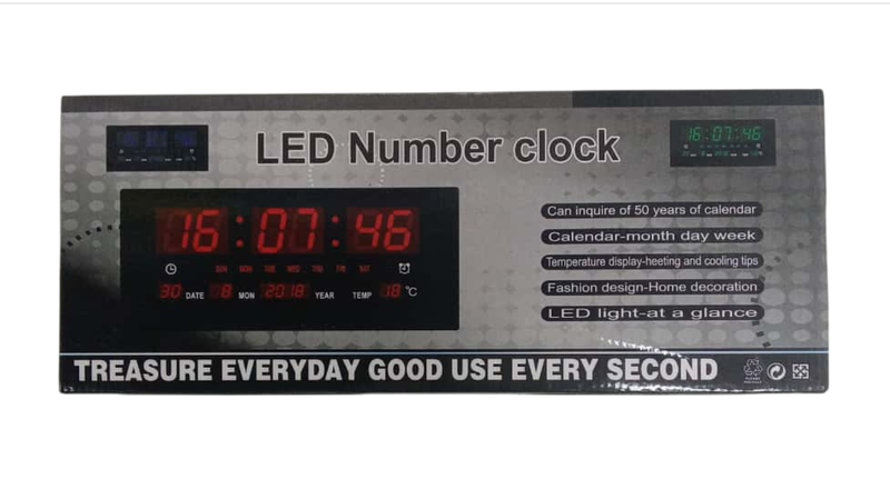 LED Digital Number Clock With Date Day Temperature Control Prices ...