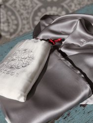 Classic Silk Dove Grey Pillowcases Gift Idea - King 50X90