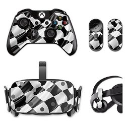 Mightyskins Skin Compatible With Oculus Rift CV1 Wrap Cover Sticker Skins Race Flag