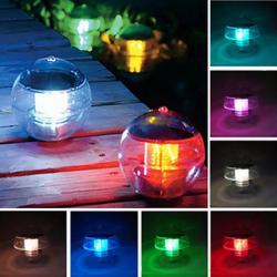 Waterproof Led Solar Floating Light Multi Color Changing Hanging Globe Ball Lamp Decor