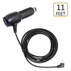 Guy-tech Long Cable Car Charger Auto Power Adapter For Garmin Nuvi 2639 Lm t 2689 Lm t 1 Extra USB Port 11 Feet