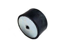 Jw Winco 351.3-51-41-3 8-55 Series Gn 351.3 Rubber Cylindrical Vibration Isolation Mount With 2 Tapped Holes Inch Size 2.00" Diameter 1.63" Height 3 8-16 Thread