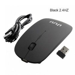 Uhuru Rechargeable USB Bluetooth 3.0 Mouse Wireless Mouse Mute Silent... - Wireless V2 Black China