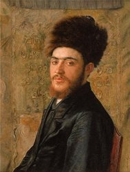 RichardGallery 'man With Fur Hat 1910 By Isidor Kaufmann' Oil Painting 18X24 Inch 46X61 Cm Printed On High Quality Polyster Canvas This Cheap But