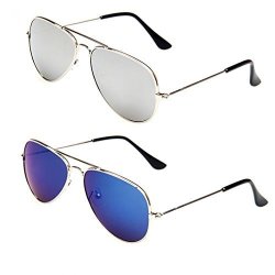 Wodison Kids Classic Aviator Sunglasses Metal Frame Children Eyeglass Uv Protection Eyewear Glasses 2 Packs