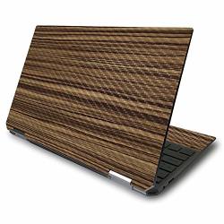 Mightyskins Carbon Fiber Skin For Hp Spectre X360 13.3" Gem-cut 2020 - Dark Zebra Wood Protective Durable Textured Carbon Fiber Finish Easy