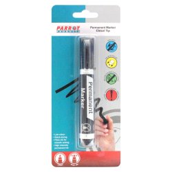 Chisel Tip Permanent Marker Black