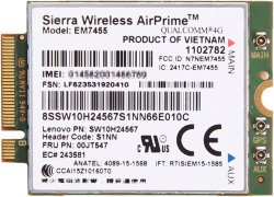 Lenovo Genuine Sierra Wireless EM7455 Mobile Broadband LTE 4G Wireless Wan Wwan Card Standard 2-5 Working Days