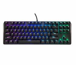 Wired Xswy Keyboard 87-KEY Mechanical Feel 5-COLOR Illuminated Gaming Keyboard Laser-engraved Font Color : Black