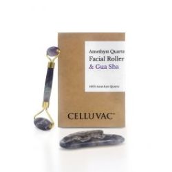 Amethyst Crystal Roller And Gua Sha Combo