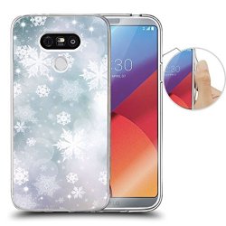 LG G6 Case Christmas LG G6 Case Laaco Beautiful Clear Tpu Case Rubber Silicone Skin Cover For LG G6 2016 - Beautiful Snow