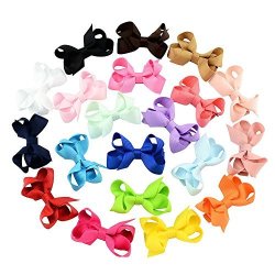 Deals On Mutilcolor 4 Inch Grosgrain Ribbon Hair Bows Baby Childs
