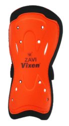 Vixen Zavi Heavy Duty Plastic Soccer Spots Shin Guard Pad 1 Pair Orange & Black Color VXN-SG2A-1