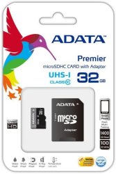A-Data Premier 32GB MicroSDHC Flash Memory Card