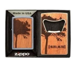 Zippo Lighter - Woodchuck Usa Lighter & Bottle Opener Gift Set