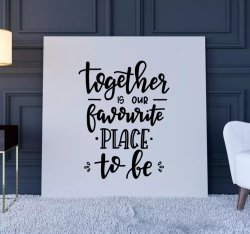 Together Inspirational Canvas Print