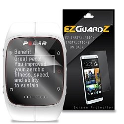2-PACK Ezguardz Screen Protector For Polar M400 Fitness Watch Ultra Clear