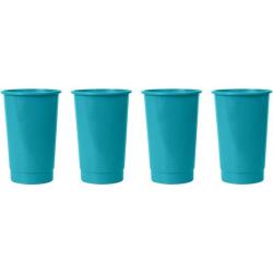 Party Tumbler 350ML Shrink Of 4 - Turquo