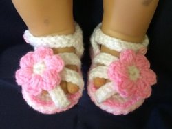 Crocheted Baby Sandals