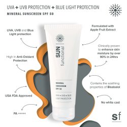 Mineral Sunscreen Spf 50 Uva + Uvb + Blue Light Protection