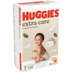 Huggies Extra Care Disposable Diapers Size 3 60S