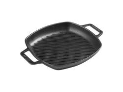 Enamelled Cast Iron Square Grill Pan With Helper Handles 26CM