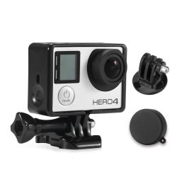 Luxebell Frame Mount Housing With Protective Lens Cover For Gopro HERO4 3+ And 3 Standard Standard