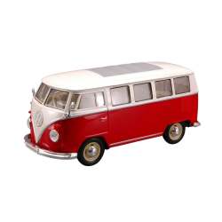 Volkswagen Classical Bus Red white 1963 1:24 Scale Diecast Car