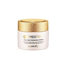Secret Key Prestige Snail Repairing Cream 1.69 Fl.oz. 50G - All In One Snail Skin Nourishing Facial Cream Night Skin Care Skin Elasticity &
