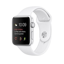 Apple Watch Series 2 42MM Aluminum Case Sport Silver Aluminum Case With White Sport Band