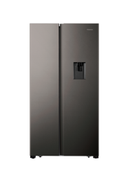 Hisense 508L No Frost Side By Side Fridge With Water Dispenser-titanium