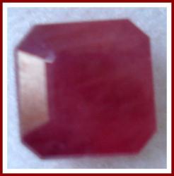 Lovely Natural Pinkish Red African Ruby 3.34 Ct Princess Shape